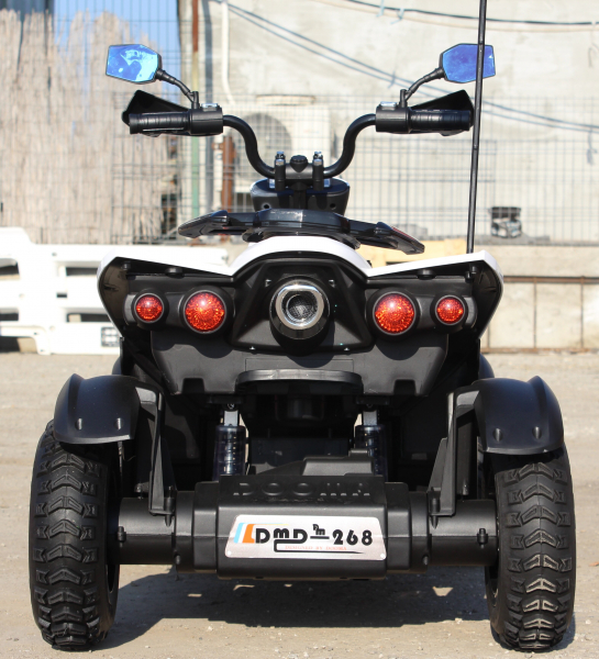 Atv electric pentru copii 2-7 ani Dooma EVA alb [4]
