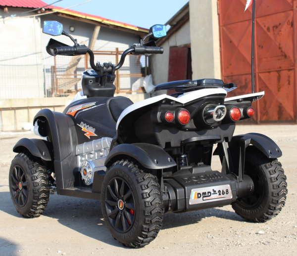 Atv electric pentru copii 2-7 ani Dooma EVA alb [6]
