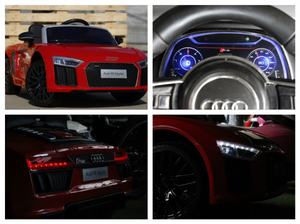 Masinuta electrica pentru copii rosie Audi R8 Spyder [9]
