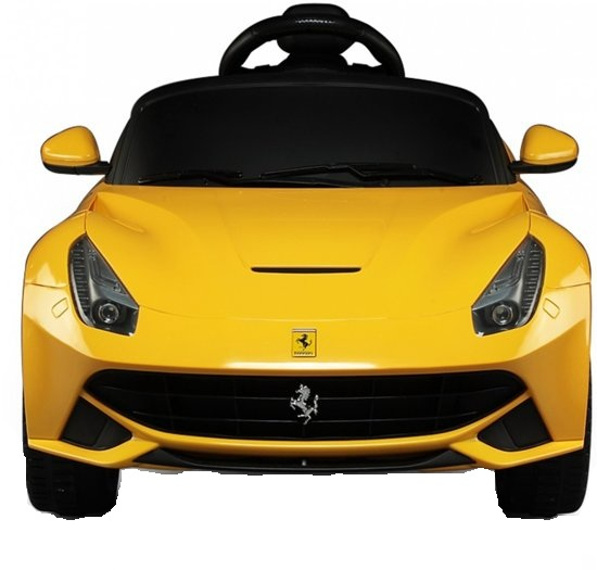 Masinuta electrica Ferrari F12 galben, 25W, pentru copii [4]
