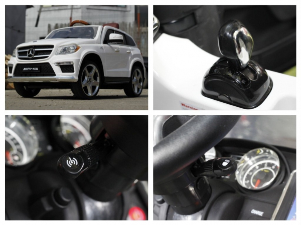 Masinuta electrica pentru copii Mercedes GL63, alba [9]