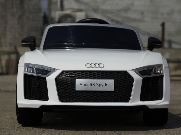 Masinuta electrica Audi R8 Spyder, alba, 2-6 ani [2]