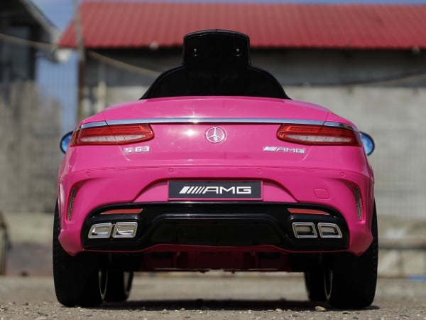 Masinuta electrica pentru fetite Mercedes S63, roz [4]