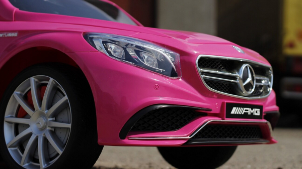 Masinuta electrica pentru fetite Mercedes S63, roz [6]