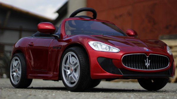 Masinuta electrica copii Maserati kids rosu, 2x35W [3]