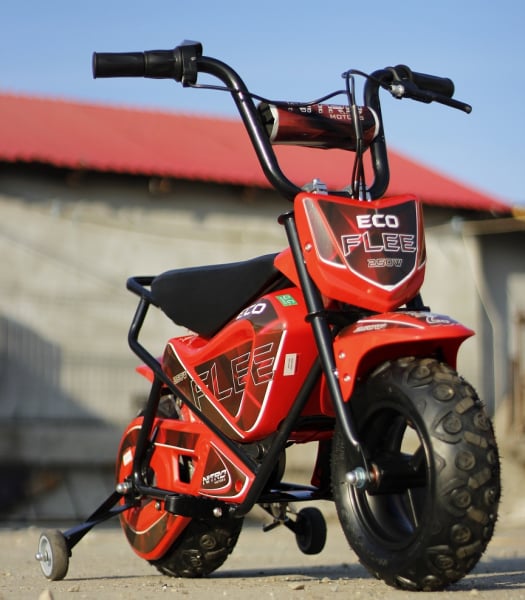 Mini Motocicleta electrica pentru copii NITRO ECO Flee 250W #Rosu [2]