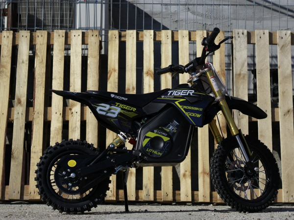 Motocicleta electrica Eco Tiger 1000W 36V 12/10 #Albastru [3]