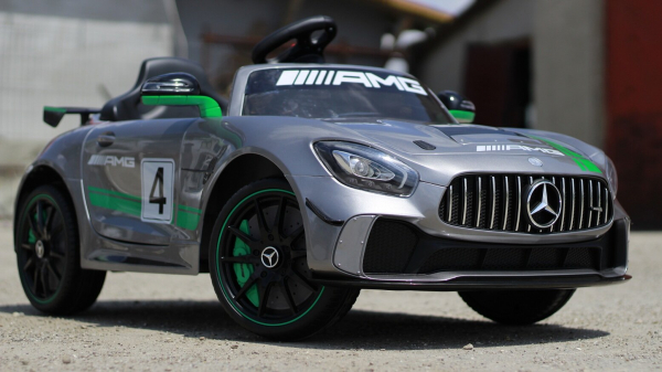 Masinuta electrica copii 2-5 ani Mercedes GT-R gri [3]