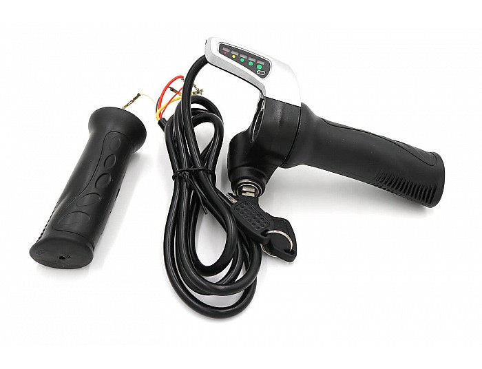Acceleratie pentru vehicule electrice 36V, 48V cu pornire din cheie si indicator baterie [2]