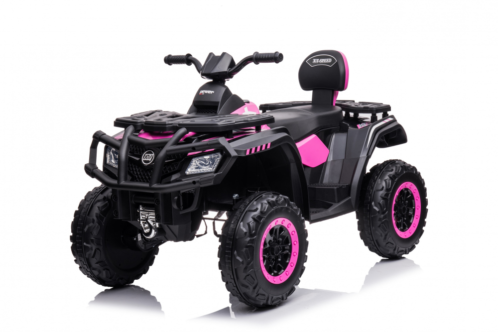 ATV electric 4x4 cu accesorii incluse, Kinderauto BJS615, 320W, 24V, culoare roz [14]