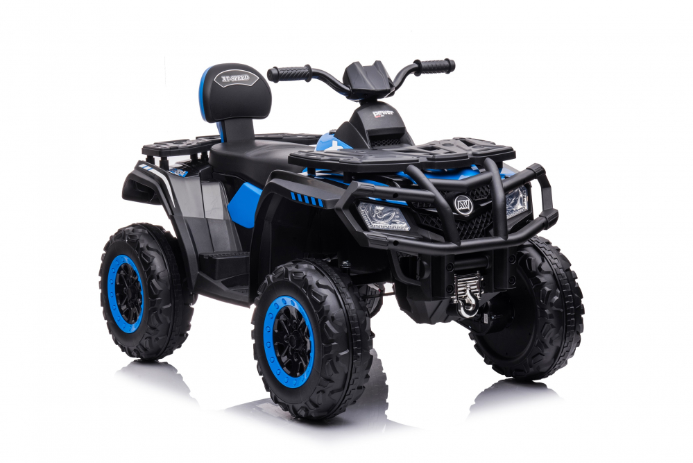 ATV electric 4x4 cu accesorii incluse, Kinderauto BJS615, 320W, 24V, culoare albastru [16]