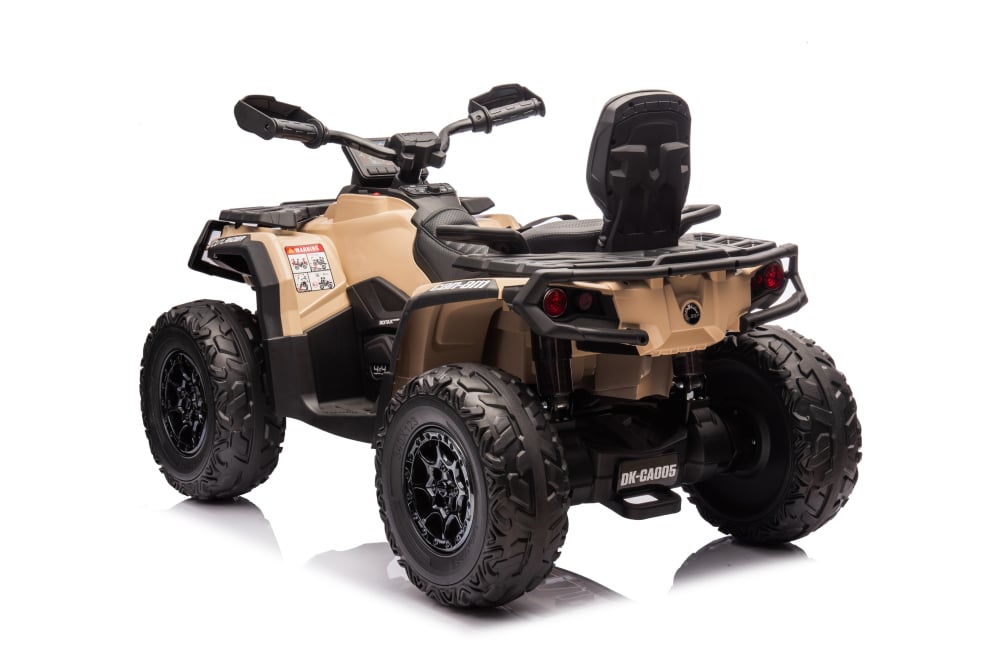 ATV electric pentru 2 copii Can Am Outlender 800W 24V Bombardier, culoare khaki [11]