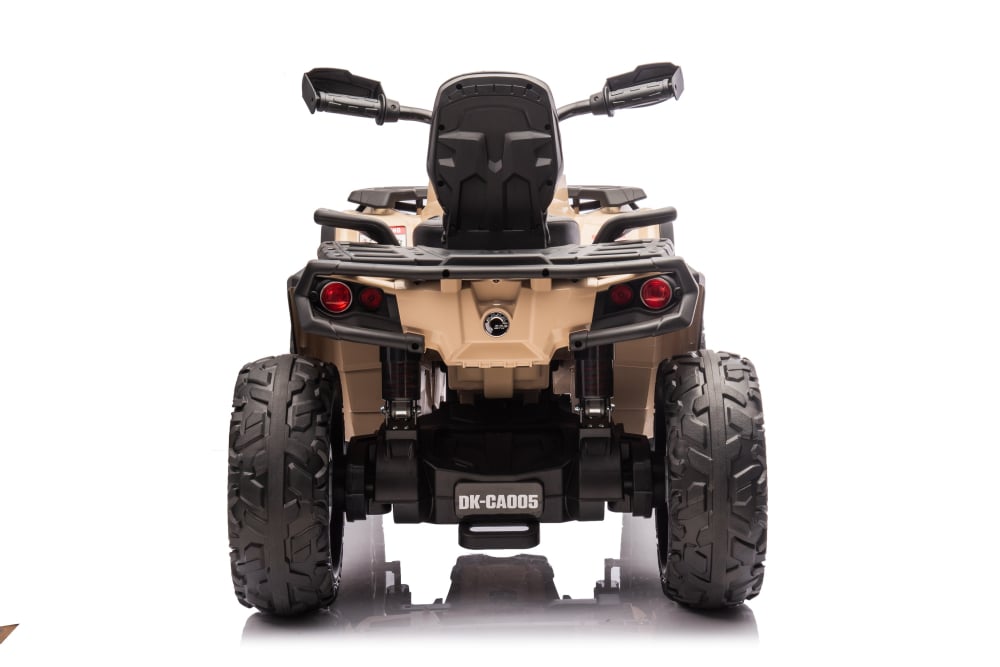 ATV electric pentru 2 copii Can Am Outlender 800W 24V Bombardier, culoare khaki [4]