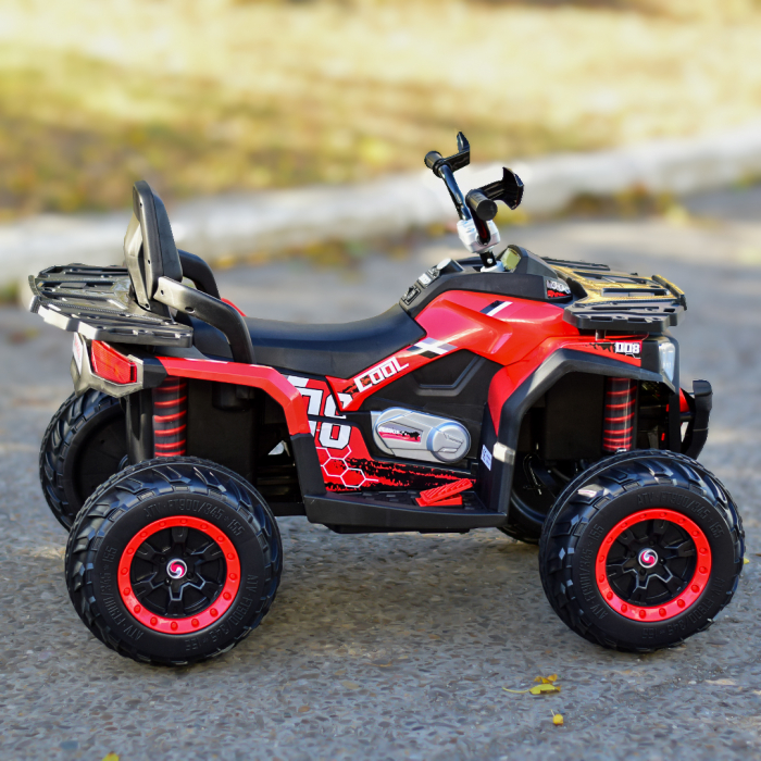 ATV electric copii 3-9 ani, 140W baterie 12V, rosu, 4x4 [9]