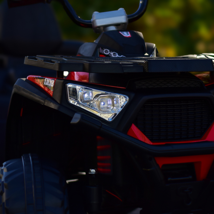 ATV electric copii 3-9 ani, 140W baterie 12V, rosu, 4x4 [13]