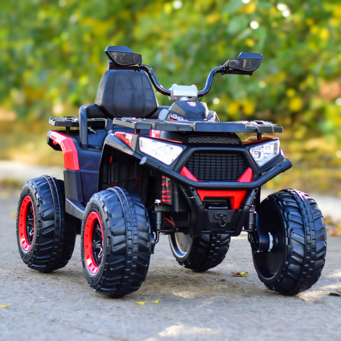 ATV electric copii 3-9 ani, 140W baterie 12V, rosu, 4x4 [8]