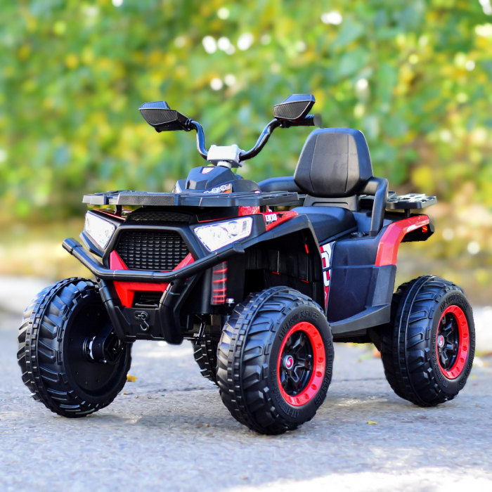 ATV electric copii 3-9 ani, 140W baterie 12V, rosu, 4x4 [3]