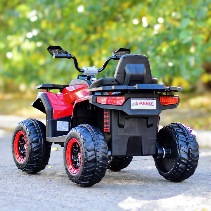 ATV electric copii 3-9 ani, 140W baterie 12V, rosu, 4x4 [10]