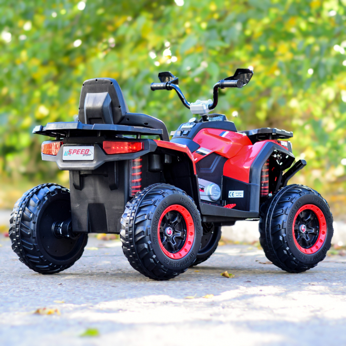 ATV electric copii 3-9 ani, 140W baterie 12V, rosu, 4x4 [11]
