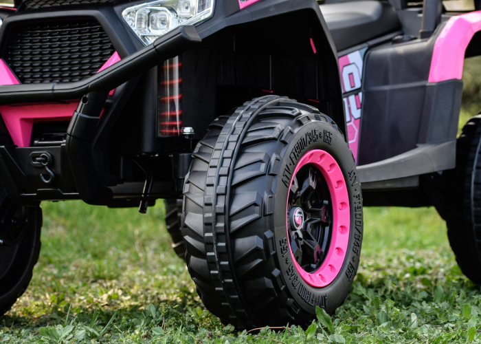 ATV electric copii 3-9 ani, 140W baterie 12V, roz, 4x4 [9]