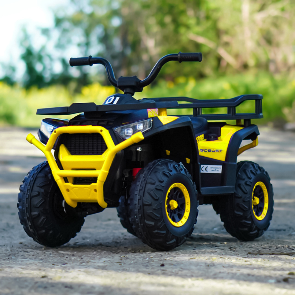 ATV electric copii 2-5 ani, Mini DESERT, 120W 12V, music player, telecomanda control parental, culoare galbena [2]