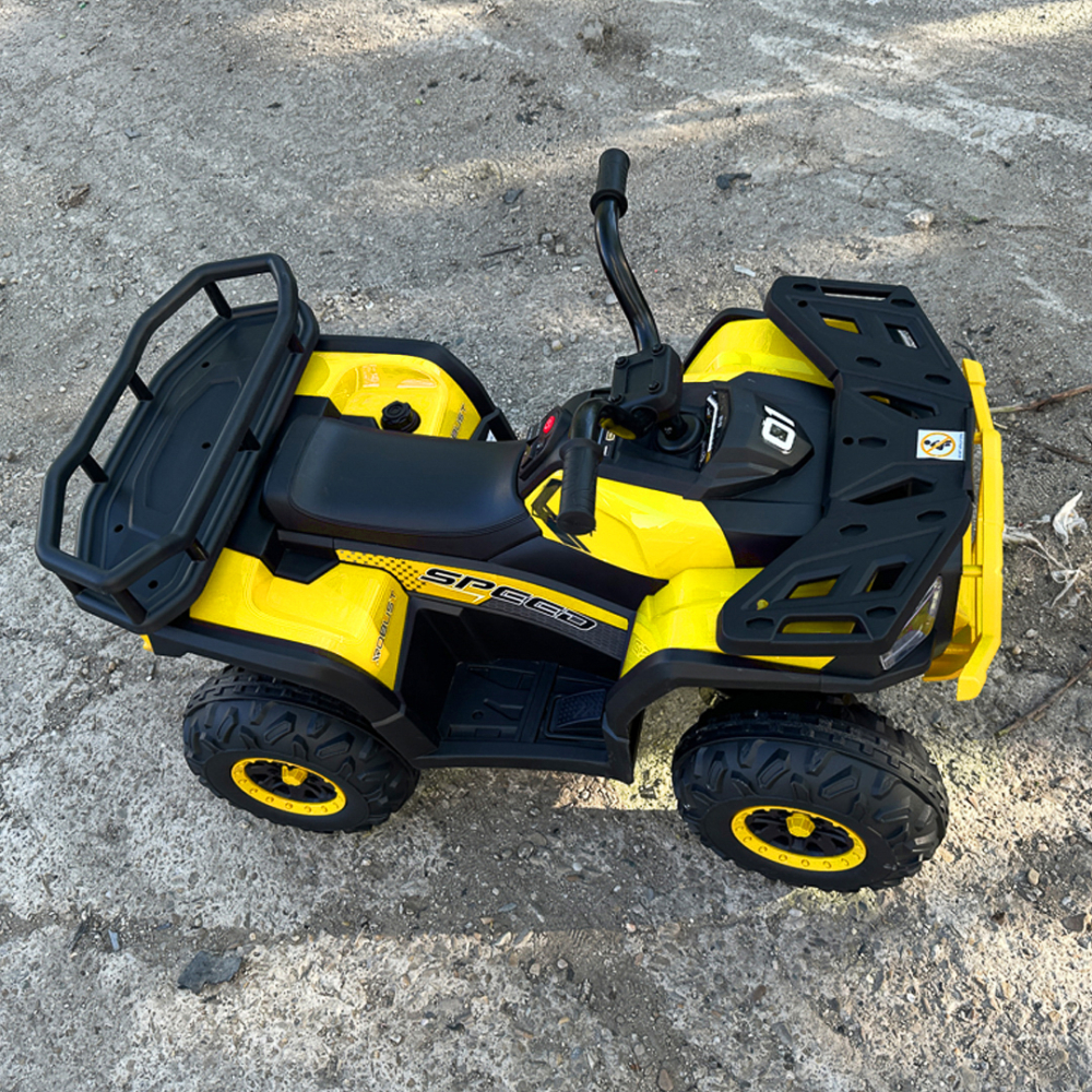 ATV electric copii 2-5 ani, Mini DESERT, 120W 12V, music player, telecomanda control parental, culoare galbena [13]