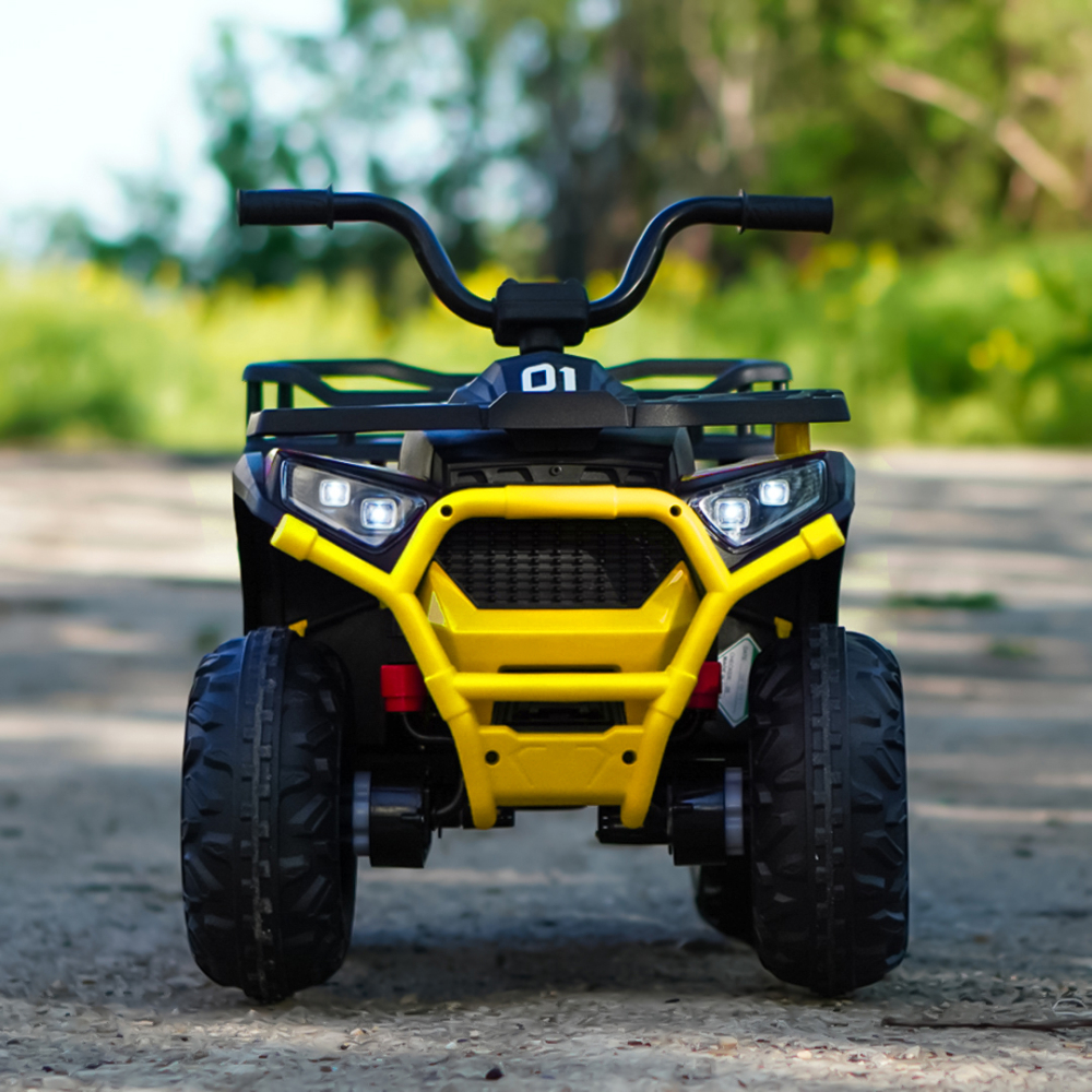 ATV electric copii 2-5 ani, Mini DESERT, 120W 12V, music player, telecomanda control parental, culoare galbena [3]