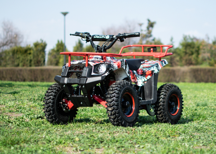 ATV electric NITRO ECO Torino Cross, 1000W, rosu [3]