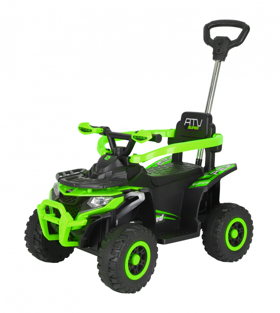 ATV electric cu maner 4 in 1, Kinderauto Hercules 35W 6V, telecomanda, echipare standard, verde [1]