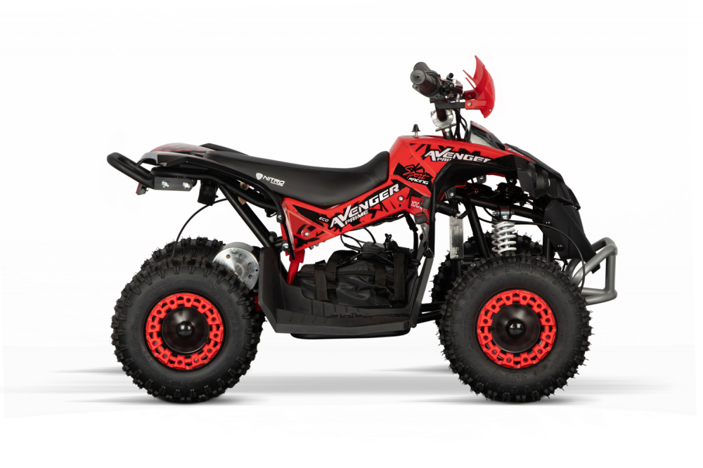 ATV Electric Eco Avenger 1000W 36V cu 3 Trepte de Viteza #Rosu [2]