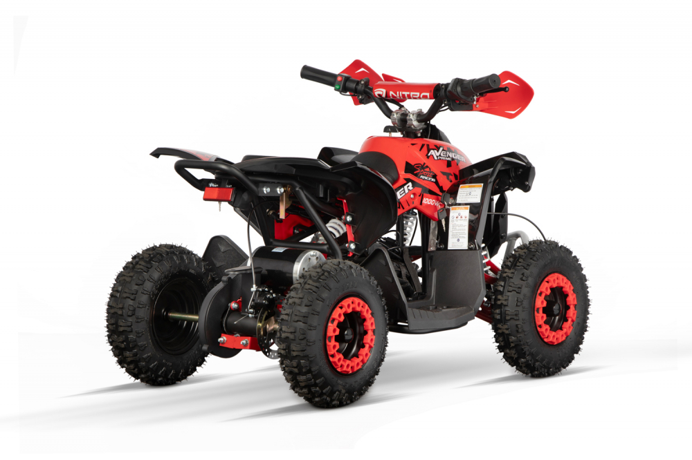ATV Electric Eco Avenger 1000W 36V cu 3 Trepte de Viteza #Rosu [7]