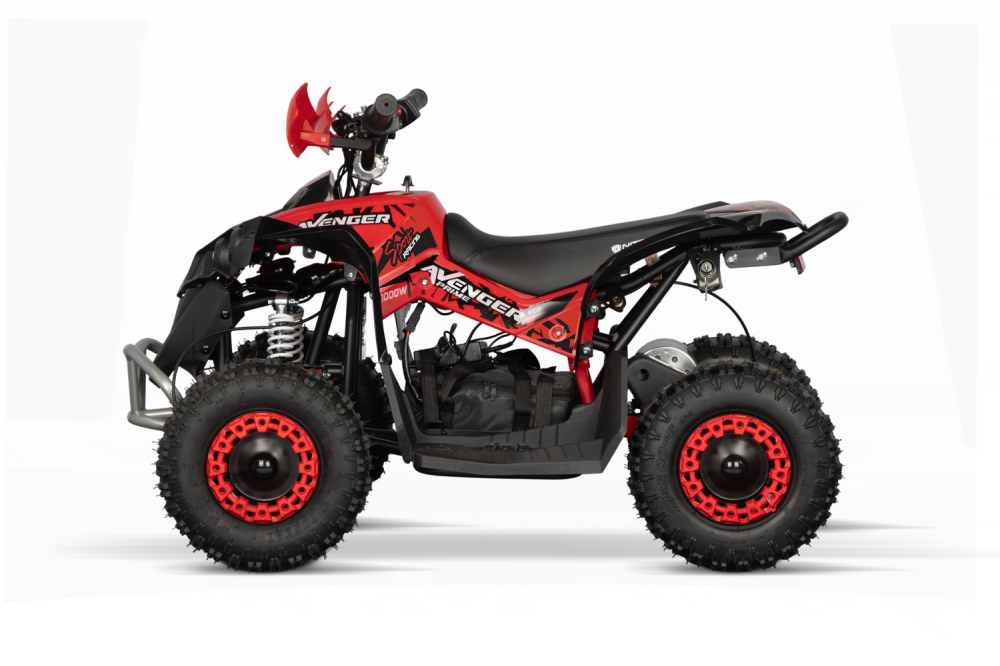 ATV Electric Eco Avenger 1000W 36V cu 3 Trepte de Viteza #Rosu [8]