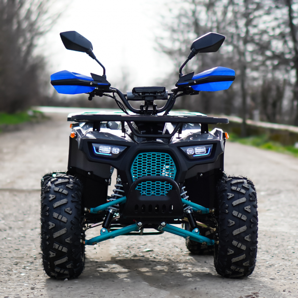 ATV electric ECO DustRider XXL 1500W 60V 20Ah cu diferential, roti 8 inch, gri [3]