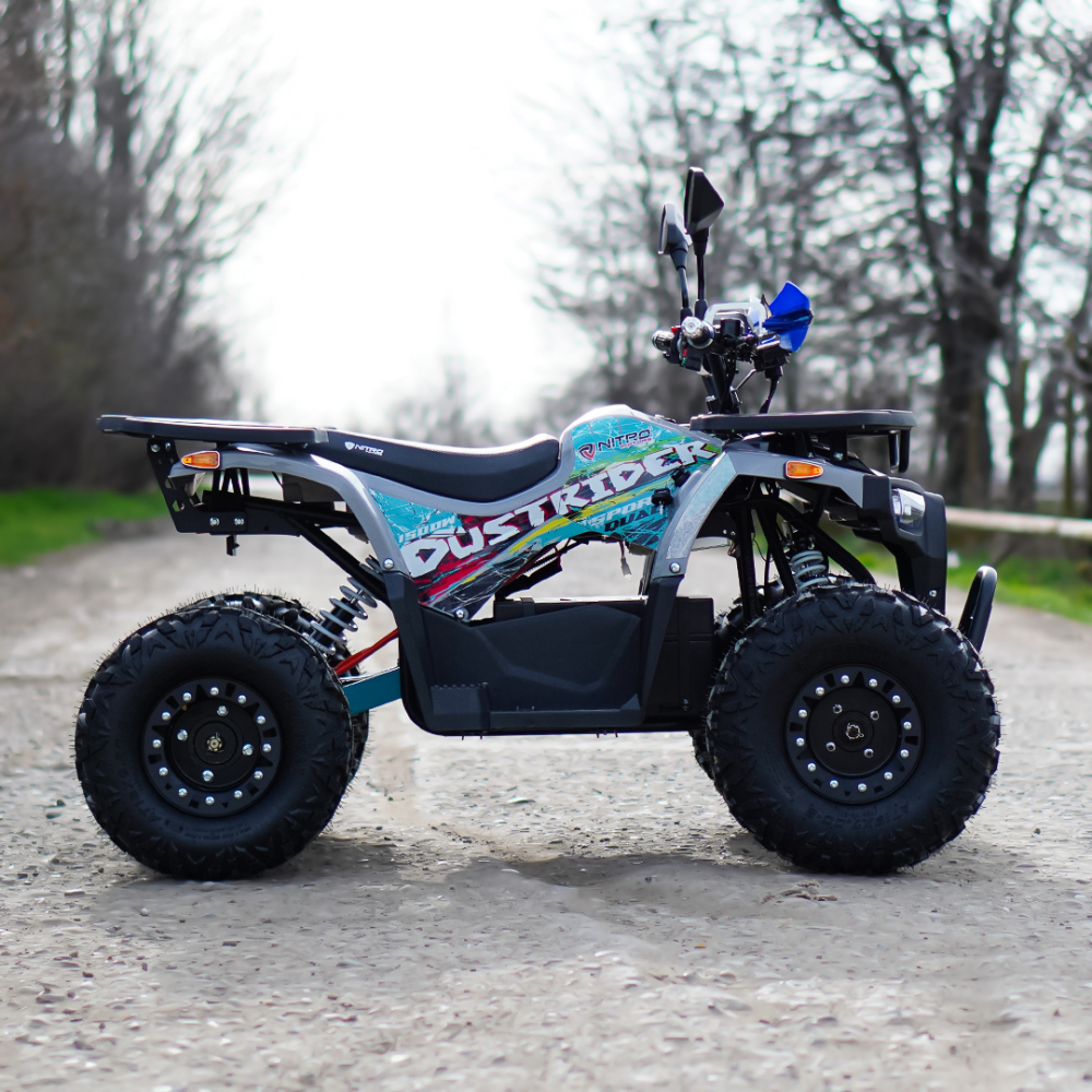 ATV electric ECO DustRider XXL 1500W 60V 20Ah cu diferential, roti 8 inch, gri [7]