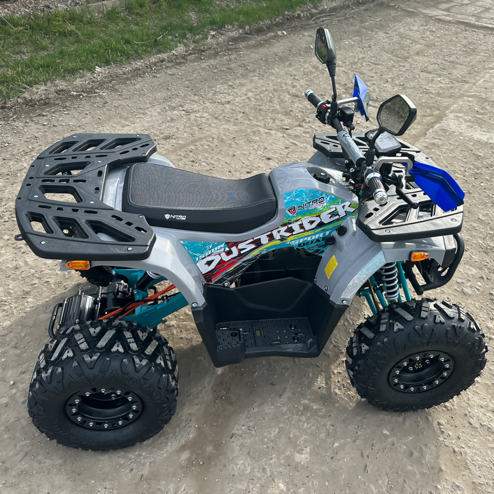 ATV electric ECO DustRider XXL 1500W 60V 20Ah cu diferential, roti 8 inch, gri [10]