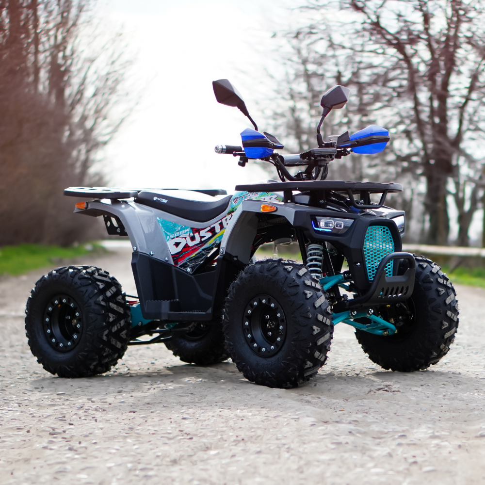 ATV electric ECO DustRider XXL 1500W 60V 20Ah cu diferential, roti 8 inch, gri [4]