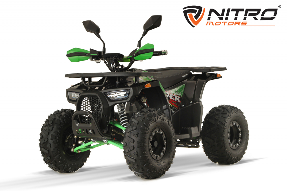 ATV electric ECO DustRider XXL 1500W 60V 20Ah cu diferential, roti 8 inch, verde [2]