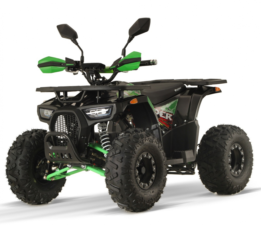 ATV electric ECO DustRider XXL 1500W 60V 20Ah cu diferential, roti 8 inch, verde