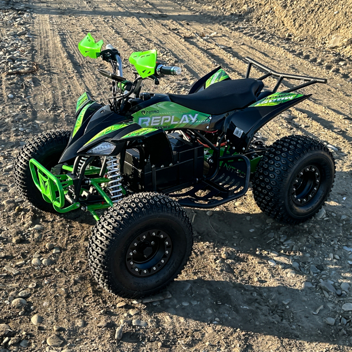 ATV electric ECO Replay XXL 1500W 60V 20Ah cu diferential, roti 8 inch, culoare Verde [6]