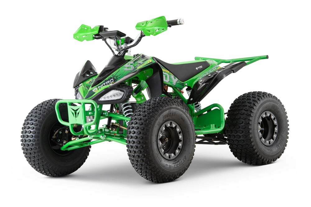 ATV electric ECO Speedy XXL 1500W 60V 20Ah cu diferential, roti 8 inch, culoare Verde