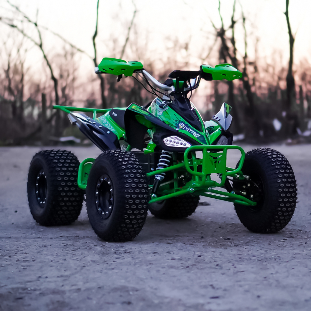 ATV electric ECO Speedy XXL 1000W 48V 20Ah cu diferential, roti 8 inch, culoare verde [3]