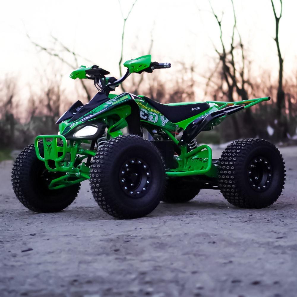 ATV electric ECO Speedy XXL 1500W 60V 20Ah cu diferential, roti 8 inch, culoare Verde [4]