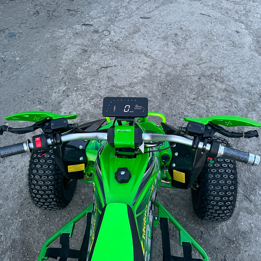 ATV electric ECO Speedy XXL 1500W 60V 20Ah cu diferential, roti 8 inch, culoare Verde [11]