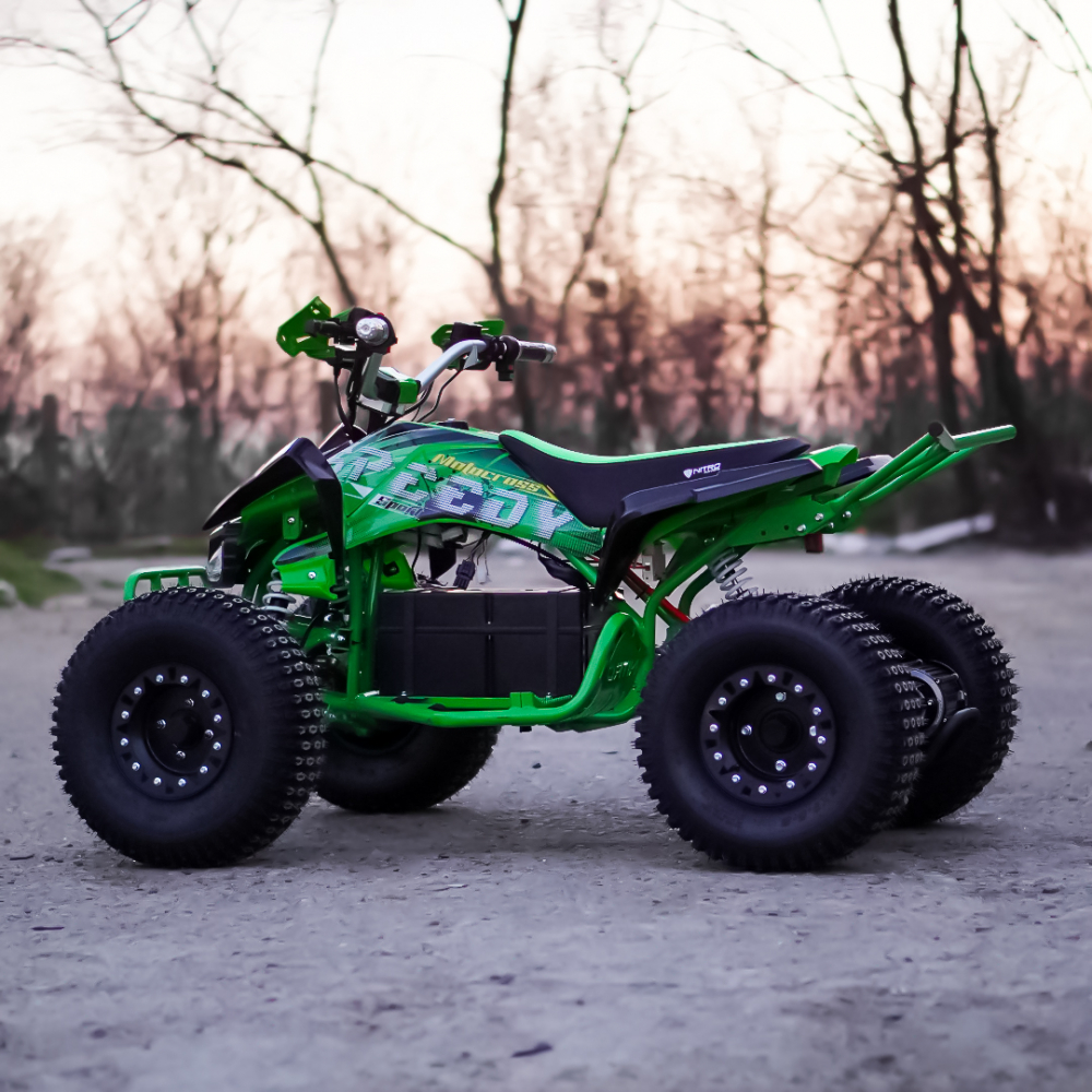 ATV electric ECO Speedy XXL 1000W 48V 20Ah cu diferential, roti 8 inch, culoare verde [6]