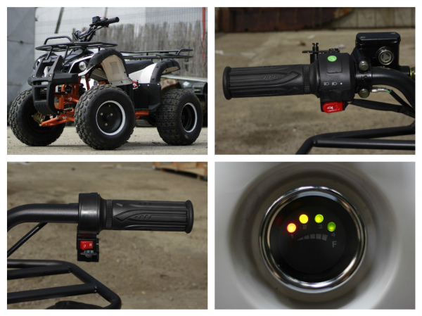 ATV electric Eco Toronto 1000W 48V 20Ah cu DIFERENTIAL #Alb [9]