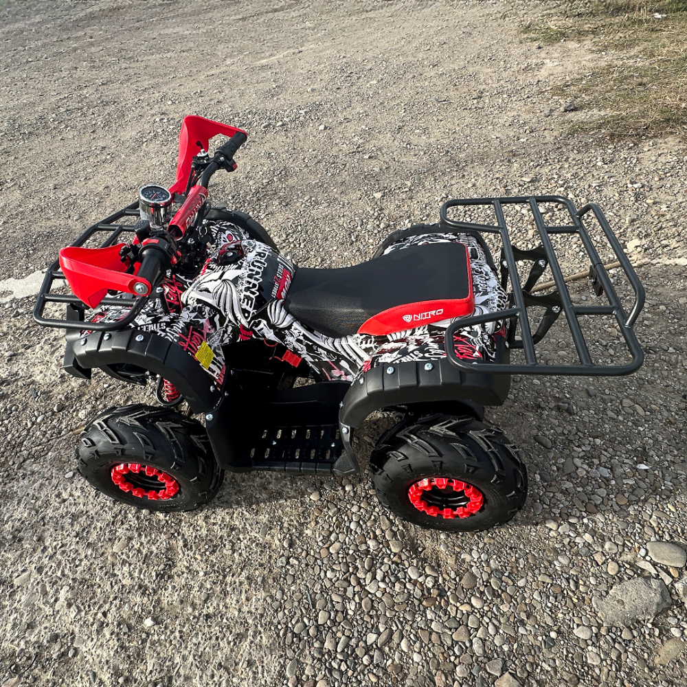 ATV electric Eco Toronto 1000W 48V 20Ah, roti 7 inch, culoare Rosu Camuflaj [12]