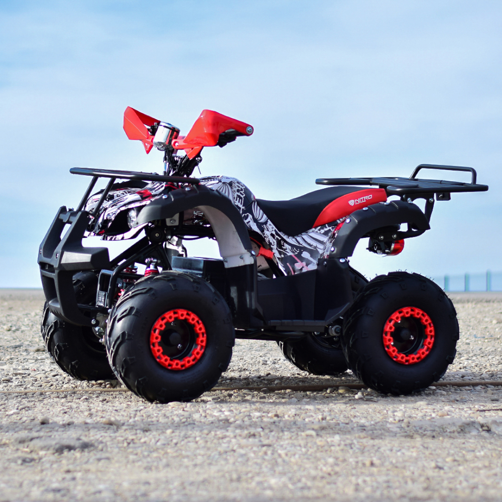 ATV electric Eco Toronto 1000W 48V 20Ah, roti 7 inch, culoare Rosu Camuflaj [9]