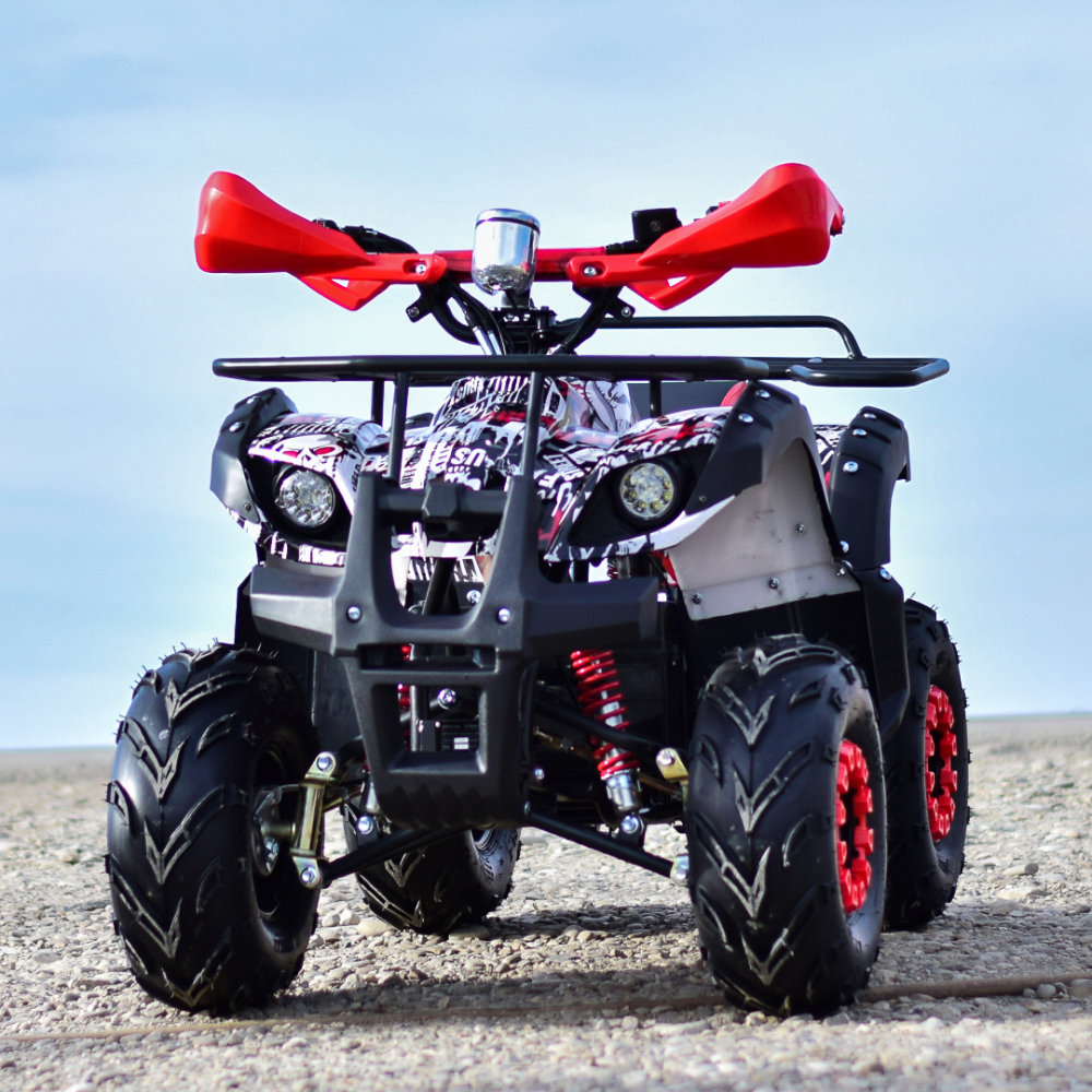 ATV electric Eco Toronto 1000W 48V 20Ah, roti 7 inch, culoare Rosu Camuflaj [2]