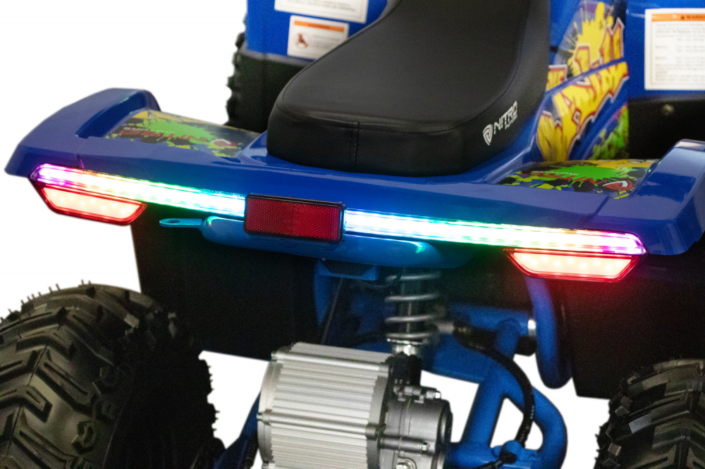 ATV electric Nitro Eco Balu 1600Wp 48V 20Ah cu roti 7 inch si diferential, verde [8]