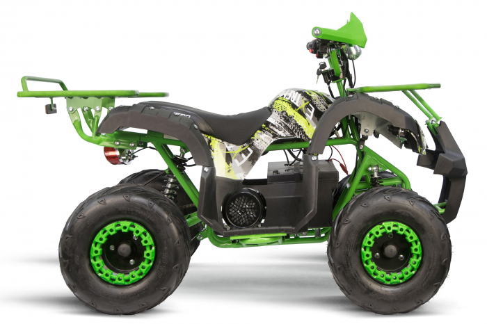 ATV electric Eco Toronto 1000W 48V 20Ah, roti 7 inch, culoare Verde Camuflaj [5]